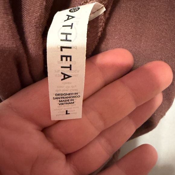 Athleta Wide Leg Studio Pant Tawny Rose Size Large - Picture 9 of 12